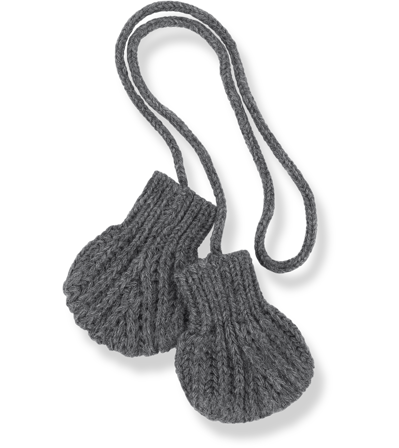 1+ in the Family Grey Leda Mittens - Warm Winter Gloves for Women & Men - Perfect for Snowboarding, Skiing & Outdoor Activities