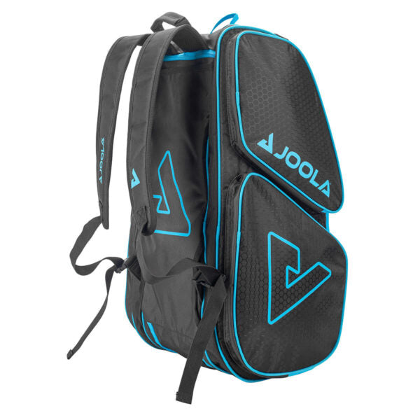JOOLA Tour Elite Pickleball Bag (Black/Light Blue) - Premium Paddle Tennis Backpack for Men & Women - Perfect for Tournaments, Training & Travel Accessories