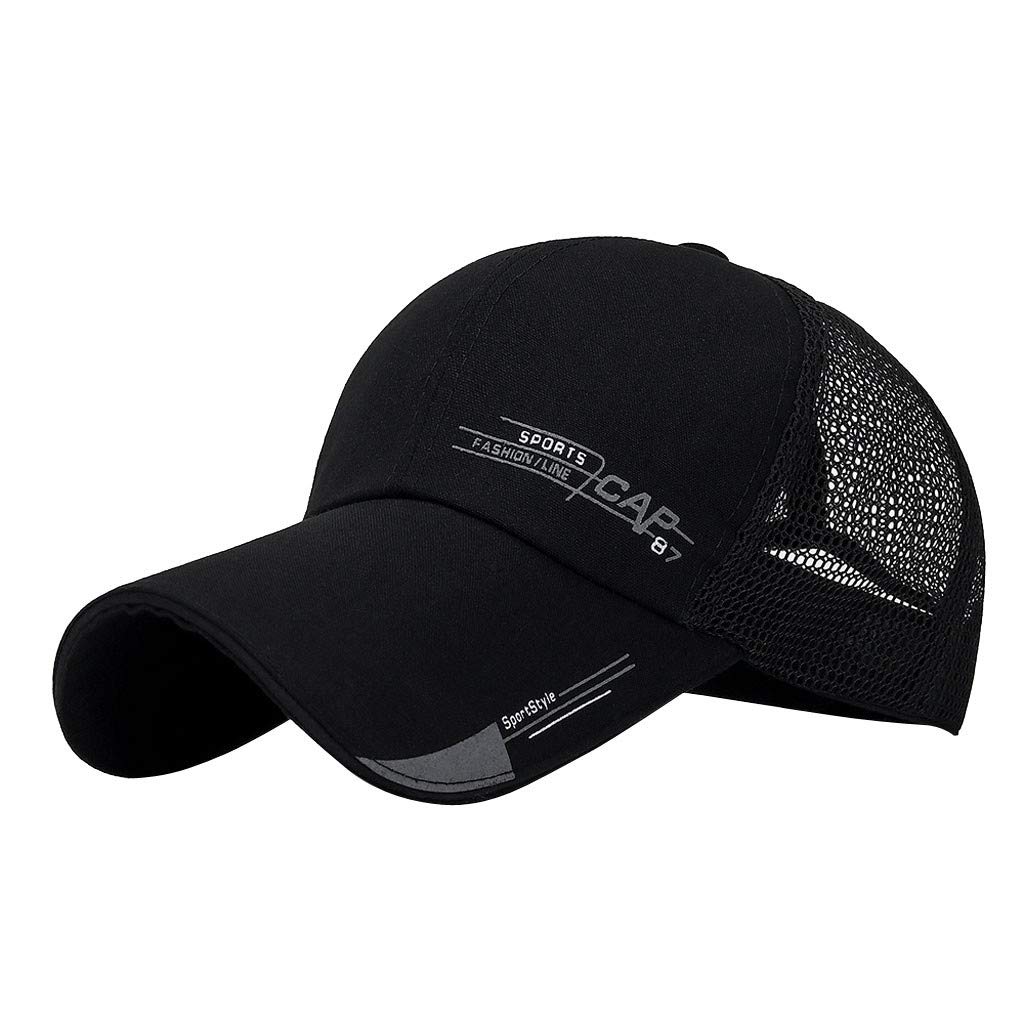 Adjustable Unisex Baseball Cap - Outdoor Hip-Hop Trucker Hat for Men & Women - Breathable Mesh Sport Cap for Running, Hiking & Casual Wear