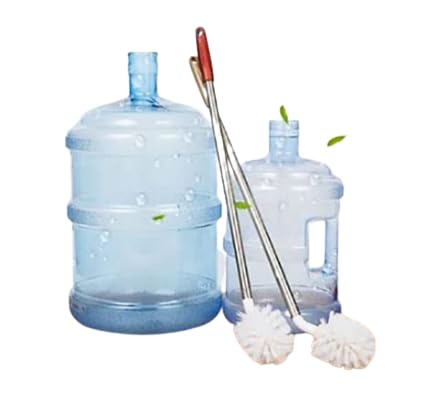 Qwid 20L Water Can Cleaning Brush - Long Handle 360° Scrubber for Narrow Neck Bottles & Containers (Pack of 2) - Ideal for Camping, Home Storage & RV Water Tanks