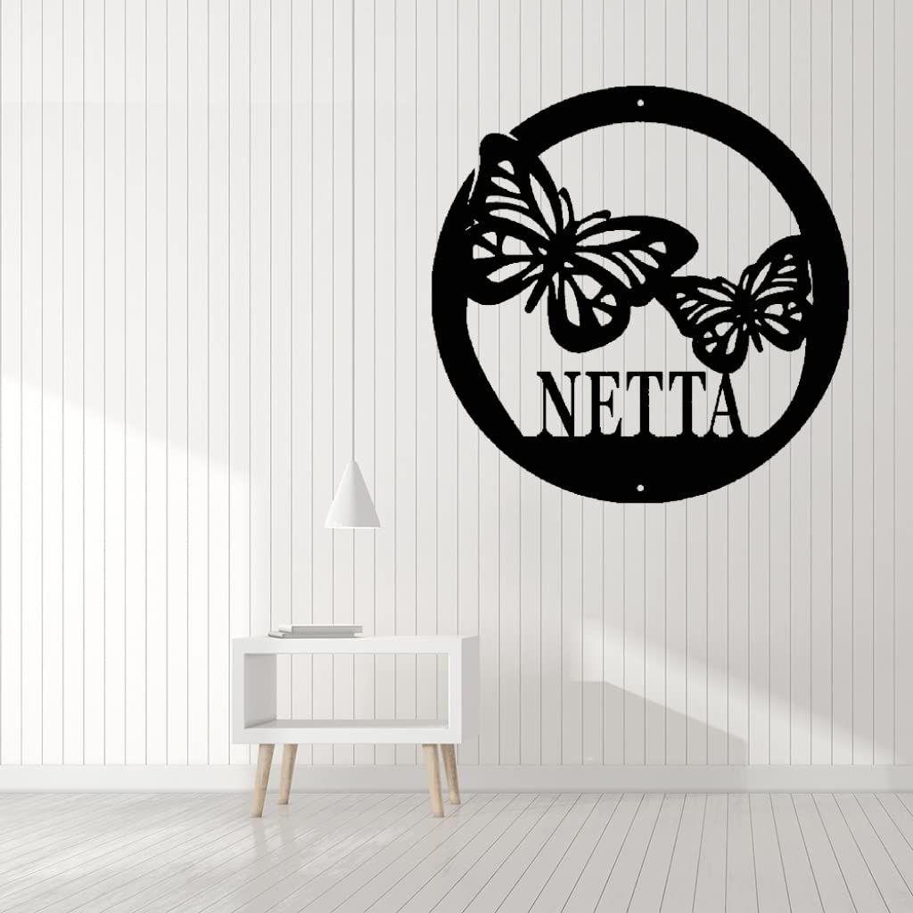 Personalized Butterfly Metal Wall Art - 8