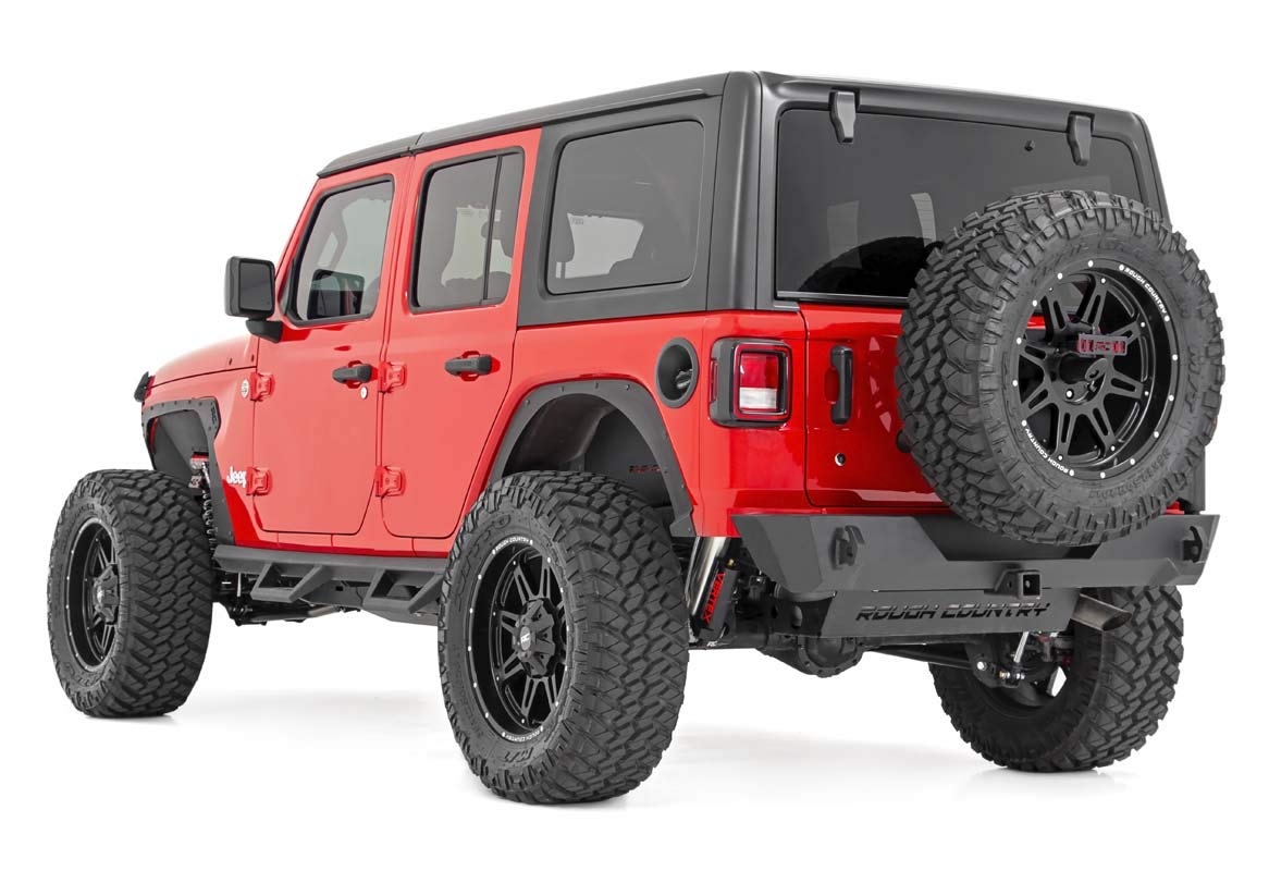 Rough Country Front & Rear Fender Delete Kit for 2018-2024 Jeep Wrangler JL - 10539 | Off-Road Accessories for Enhanced Jeep Customization & Style