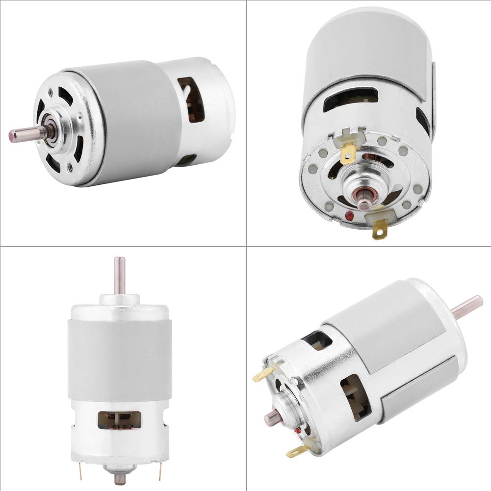 12V 0.32A 60W 3500RPM High Power Metal DC Brush Motor for Electric Tools, Fans & Cleaners - Perfect for DIY Projects, Home Appliances and Industrial Equipment
