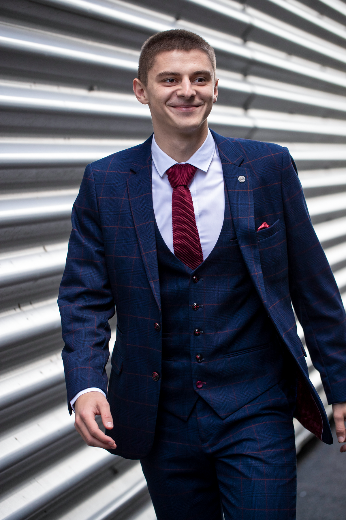 Everton FC Official Vitalii Mykolenko Navy Blue Suit - EDINSON Collection | Perfect for Match Days, Formal Events & Football Fan Gifts