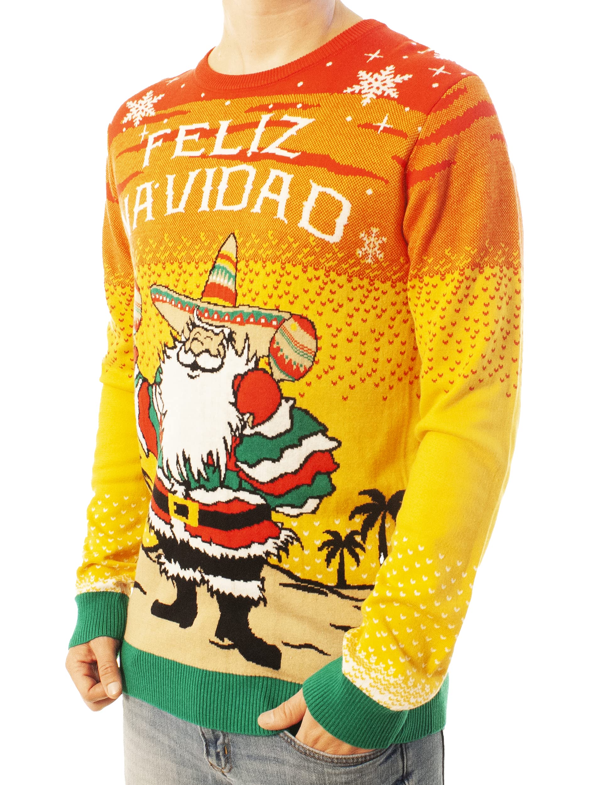 Funny Ugly Christmas Sweater for Men & Women - Classic Knitted Reindeer Holiday Party Sweater | Perfect for Ugly Christmas Parties, Family Gatherings & Festive Office Events