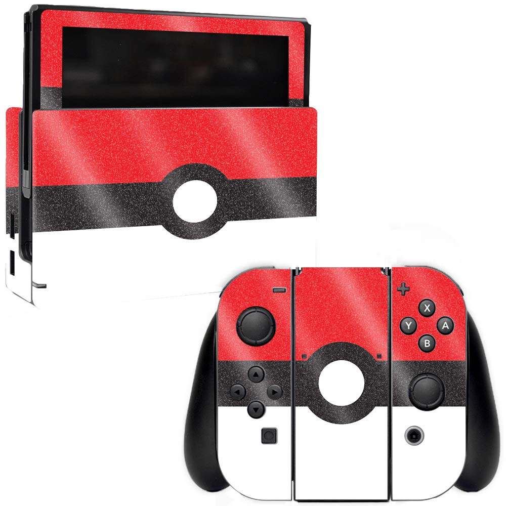 **MightySkins Glossy Glitter Skin for Nintendo Switch - Battle Ball | Protective & Durable High-Gloss Finish | Easy to Apply & Remove | Made in USA | Perfect for Gaming, Travel & Customization**
