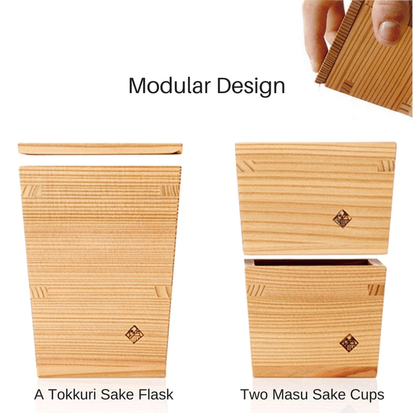 Handcrafted Japanese Cedar Masu Box Sake Cup - Miranda Style Omoeraku for Traditional Japanese Tea Ceremony & Sake Tasting | Perfect for Gift, Home Decor, and Cultural Events