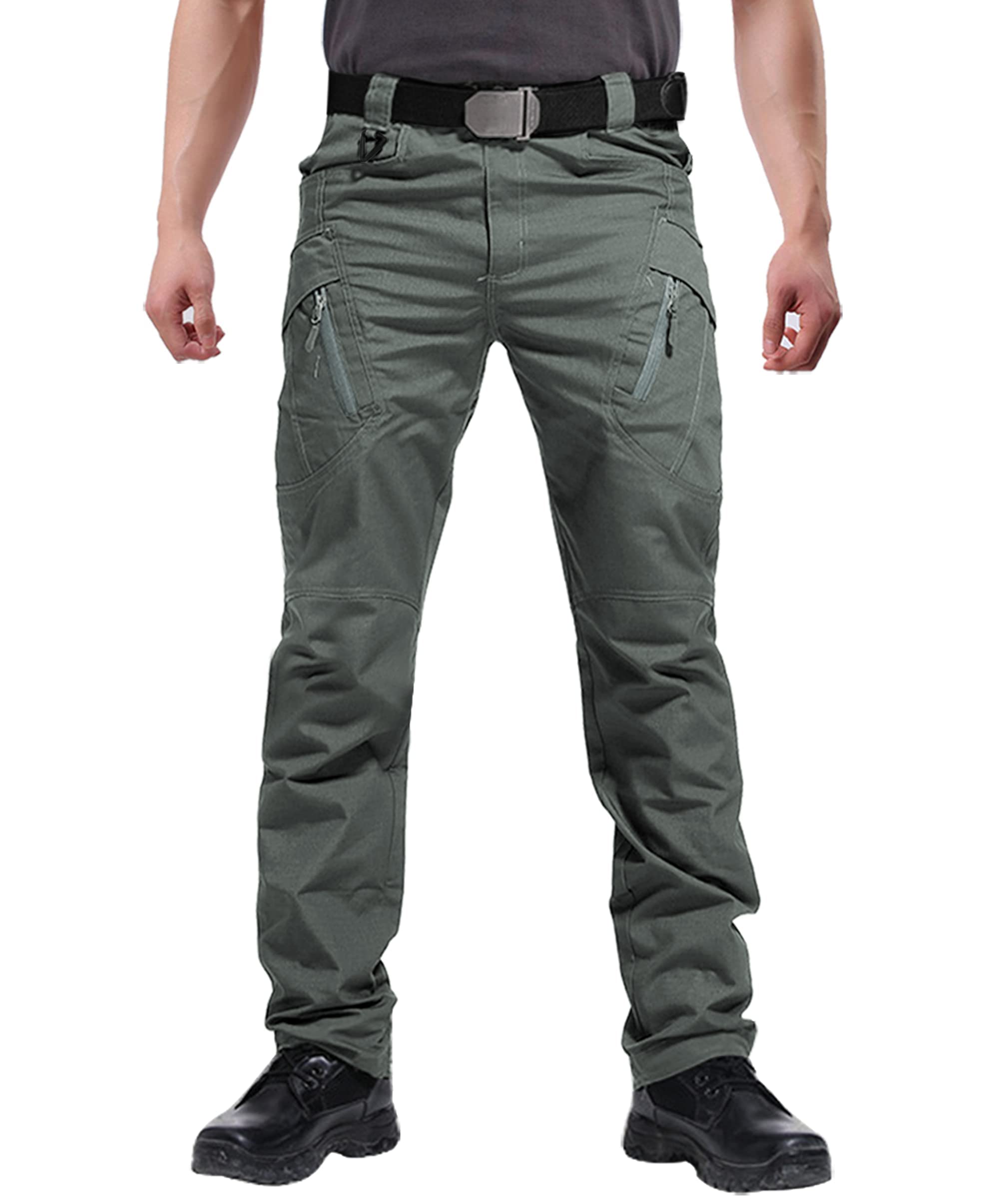 Susclude Men's Tactical Cargo Pants - Military Ripstop Combat Work Pants for Outdoor Hiking, Camping & Adventure Activities - Durable Outdoor Work Trousers for Men