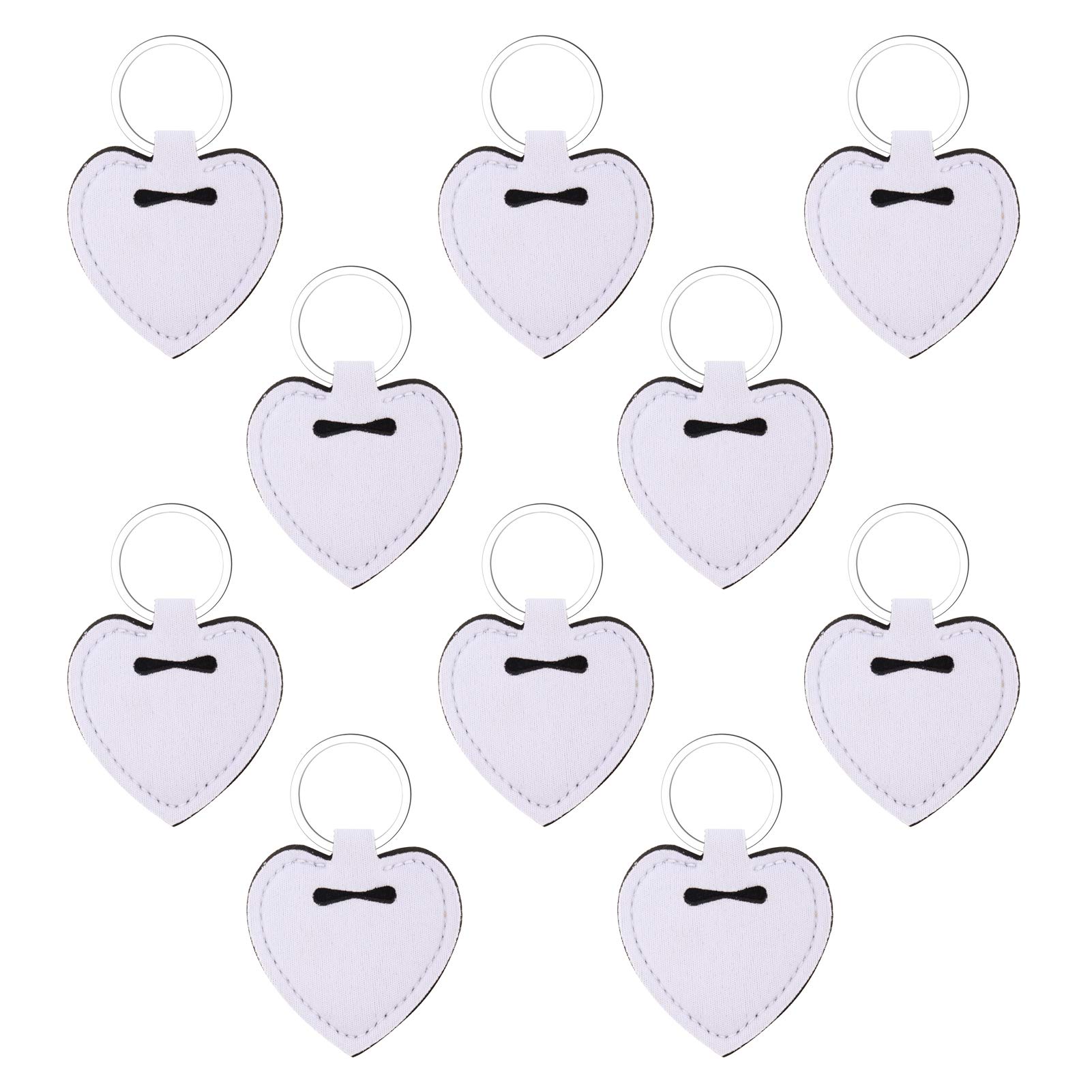 Valyria Sublimation Blanks Chapstick Holder Keychains - 10 Pack Lipstick Holder Keychains for Women & Girls - Perfect for Gifts, Promotions & Everyday Use