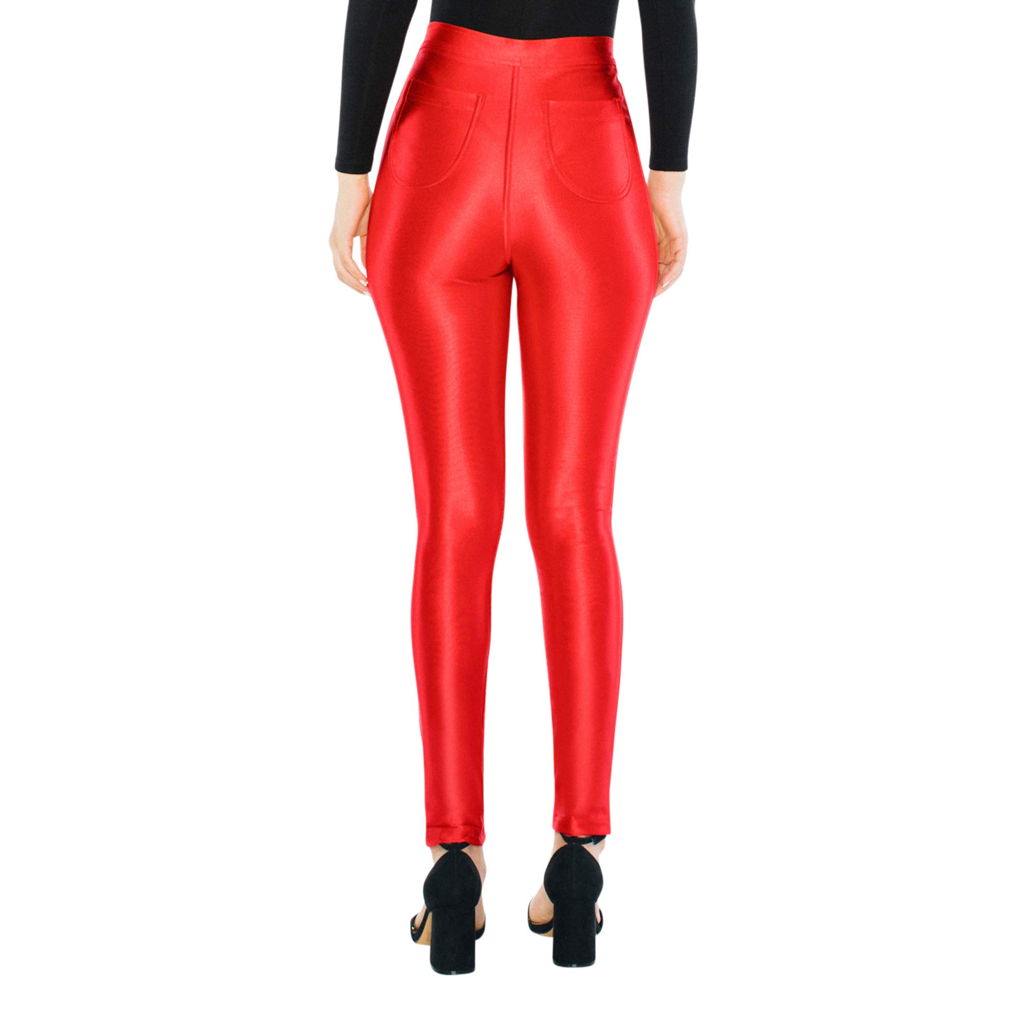American Apparel Women's The-Disco High Waist Flare Pants - Retro 70s Vintage Wide Leg Trousers for Casual Wear, Night Out & Dance Parties