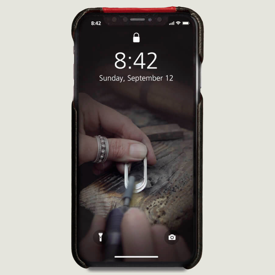 Premium Grip GT Leather Case for iPhone Xs Max - Slim Protective Cover with Anti-Slip Design | Perfect for Work, Travel & Everyday Use
