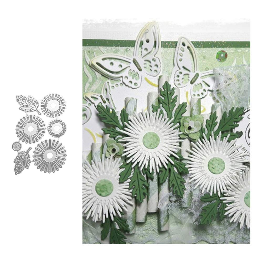 Flower Leaf Metal Die Cuts for DIY Scrapbooking - Decorative Embossing Paper Dies for Card Making, Invitations, Photo Albums | Perfect for Wedding, Birthday Party & Craft Projects