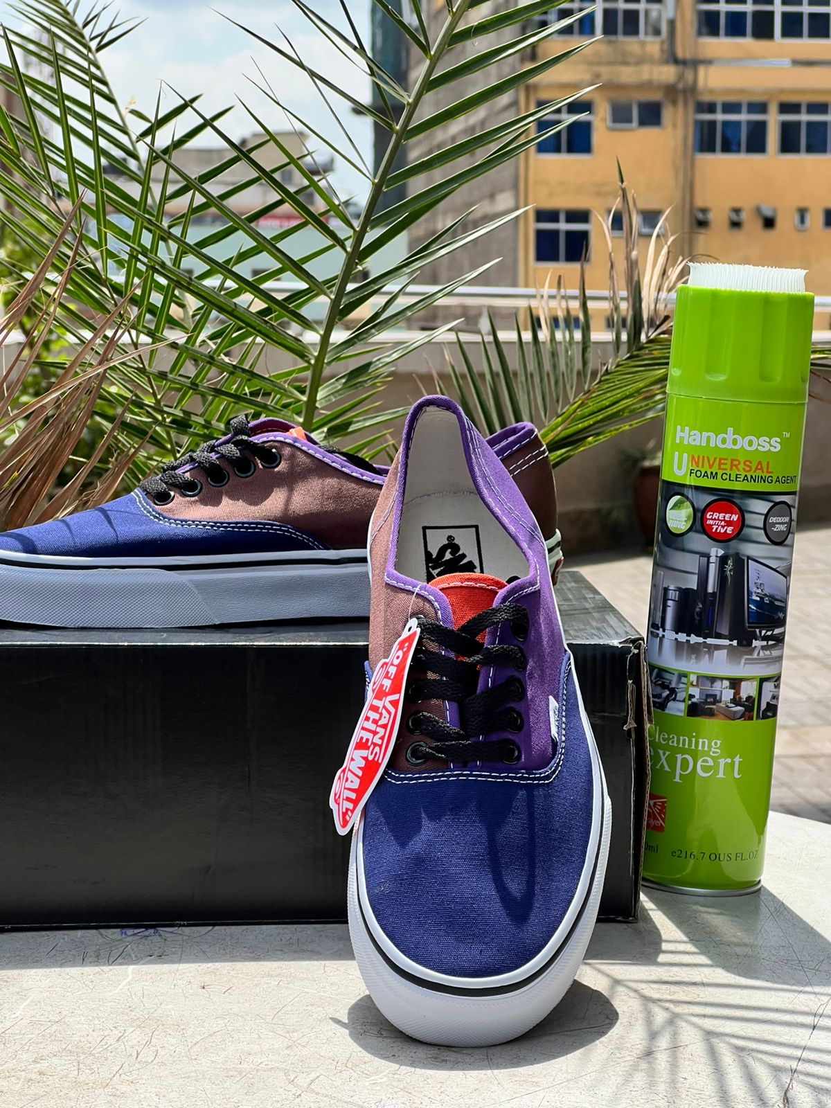 Vans Multi-Color Blue, Brown & Purple Sneakers - Stylish & Comfortable Casual Shoes for Men & Women | Perfect for Streetwear, Skateboarding & Everyday Fashion