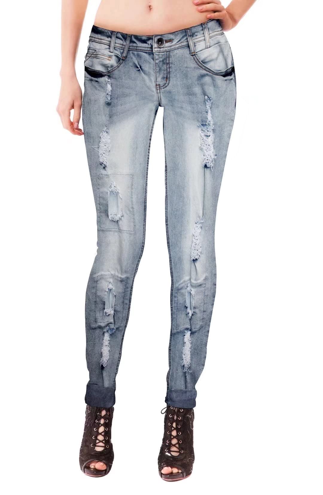 Hybrid & Company Women's Super Stretch Comfortable Denim Skinny Jeans - Perfect for Casual Wear, Office & Night Out