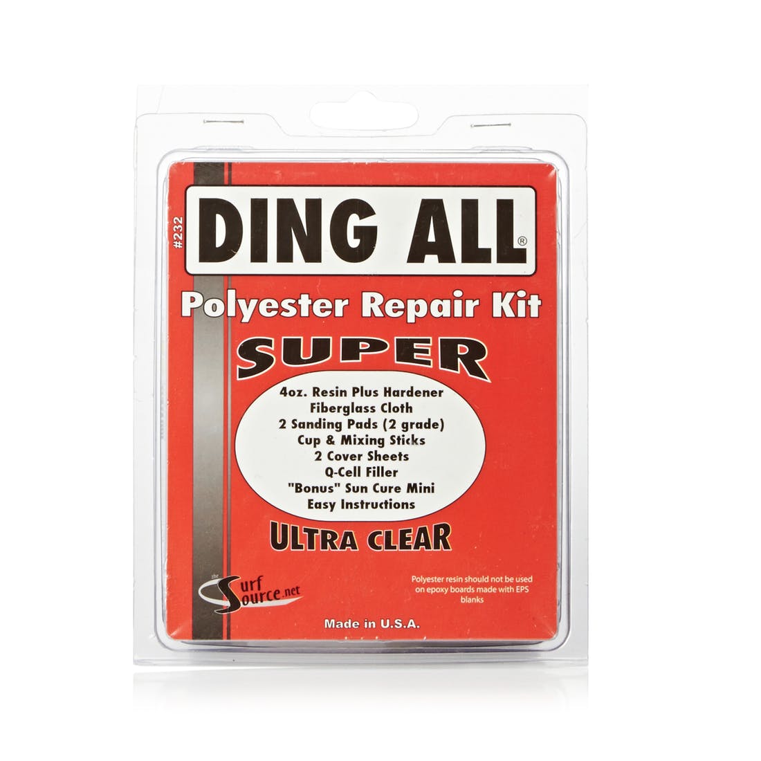 Ding All Poly SUPER Kit - Professional Ding Repair Kit for Surfboards, Boats & Cars | Easy DIY Scratch & Dent Removal for Outdoor Enthusiasts