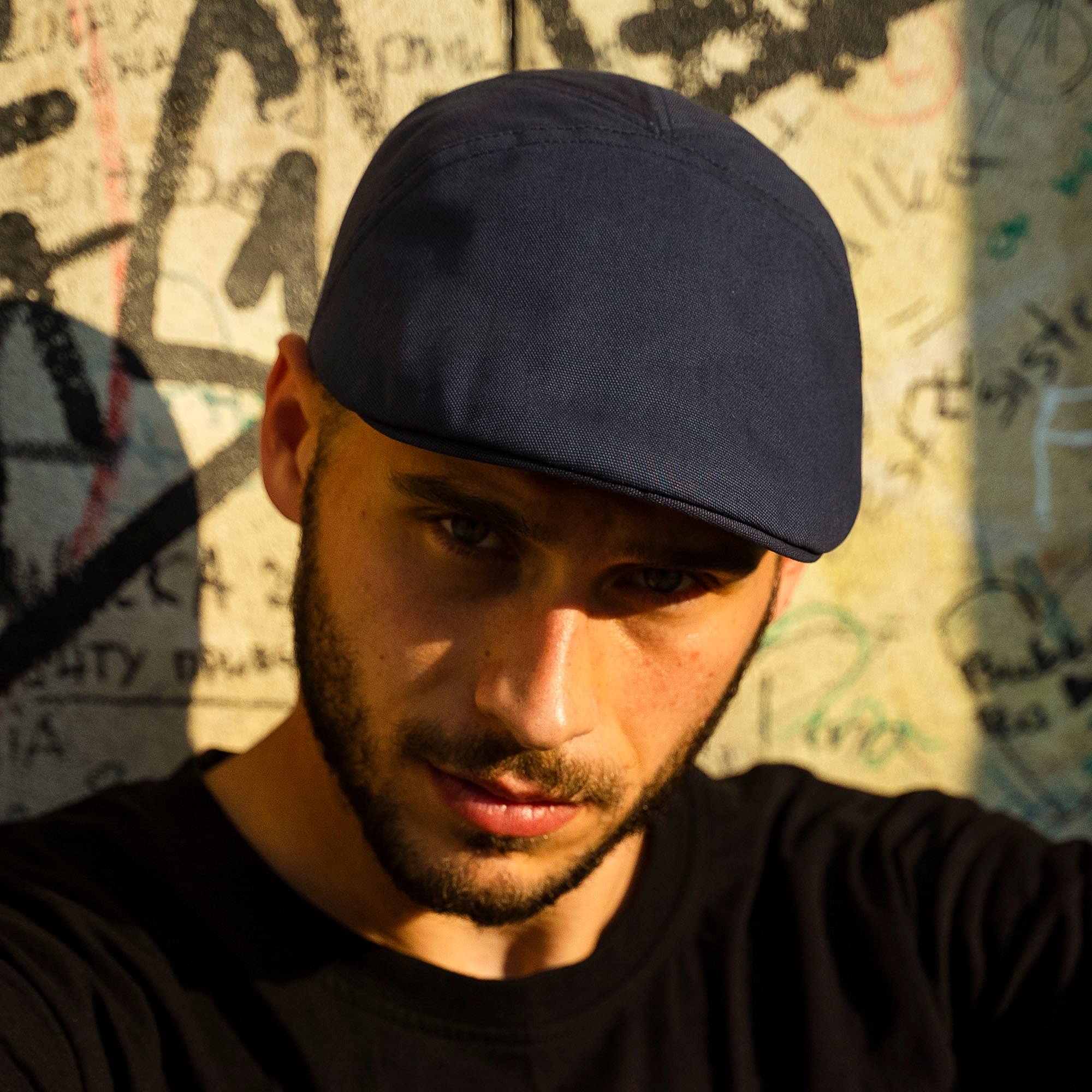Sterkowski Ivy Five Cap - 100% Softened Cotton Flat Cap for Men - Breathable 5-Panel Summer Hat - Casual Outdoor & Golf Accessories