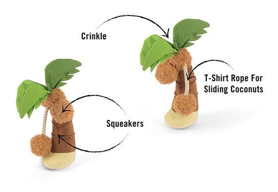 Soft Plush Puppy Palm Tree Toy - Cute Stuffed Animal for Kids & Home Decor | Perfect for Nursery, Gifts & Tropical Themed Parties