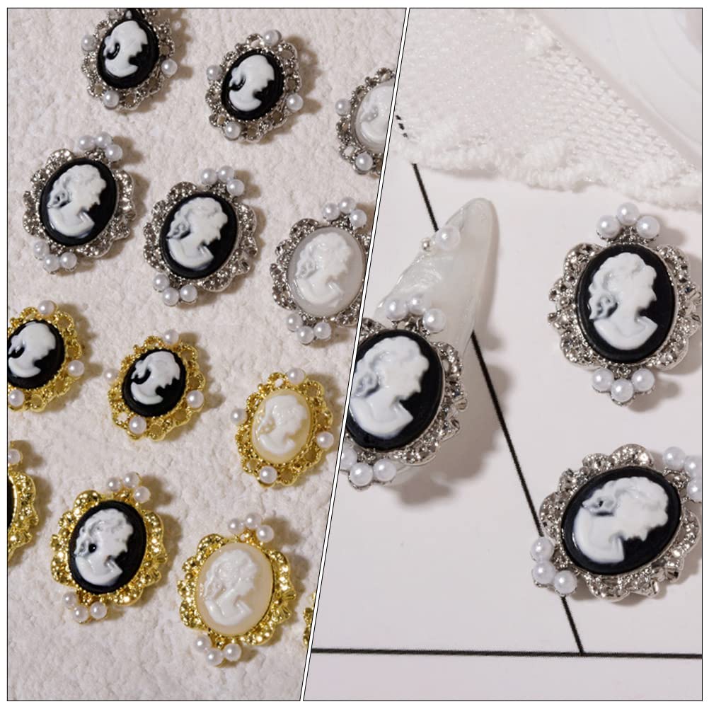 10 Pcs Nail Art Charms - Cute Nail Decals & Decorative Stickers for Women - Perfect for DIY Manicures, Nail Art Designs, and Party Nail Decorations