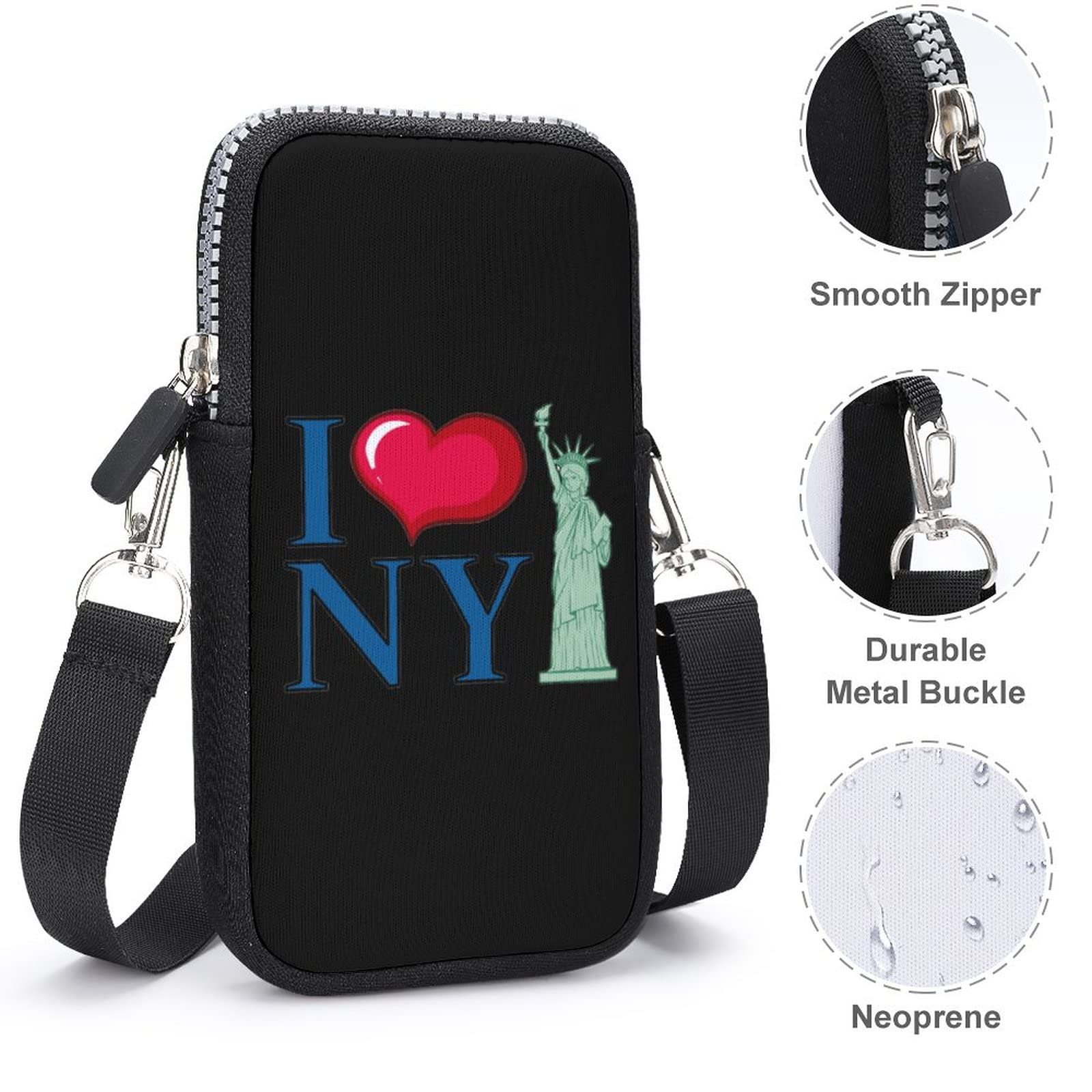 FunnyStar NYC Crossbody Phone Purse for Women & Men - Travel & Daily Use