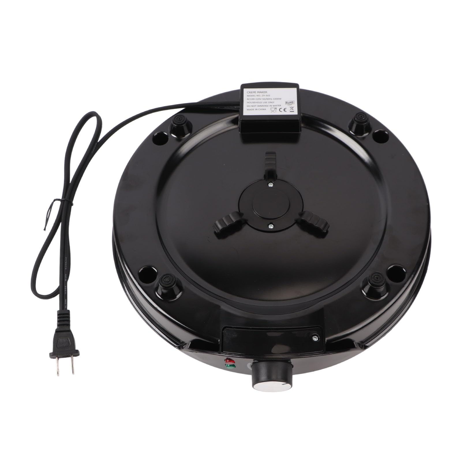 Non-Stick Electric Crepe Maker with Batter Spreader - Perfect for Home Kitchens, Breakfast Restaurants & Snack Bars - Make Delicious Pancakes, Crepes & More