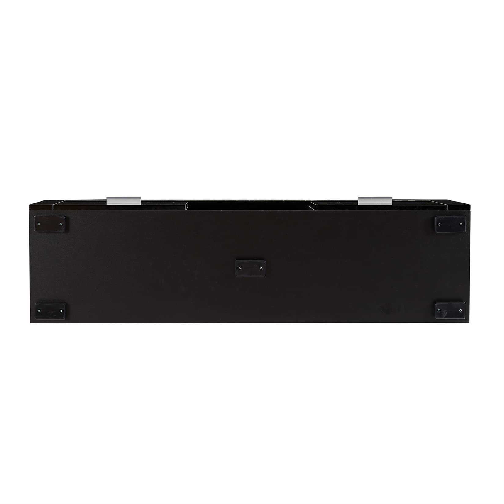 Bellemave 55 inch TV Stand with LED Lights - High Gloss Modern Entertainment Center & Media Console with Storage - Wood TV Cabinet for Living Room, Bedroom - Black