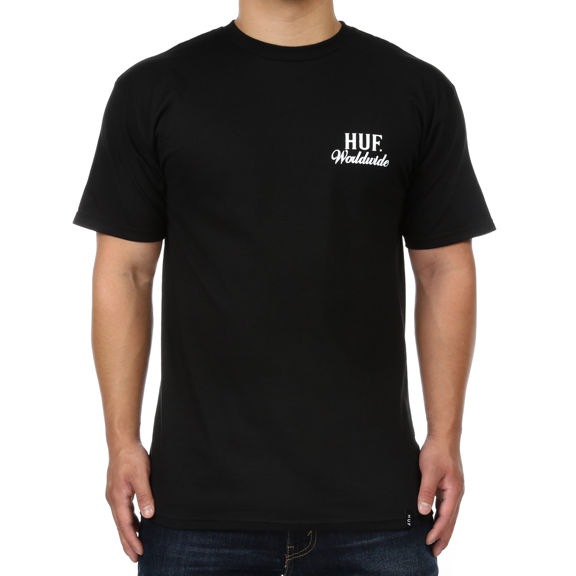 Huf Ultra Tee Black - Premium Cotton T-Shirt for Men & Women - Streetwear Fashion for Casual Wear & Urban Style