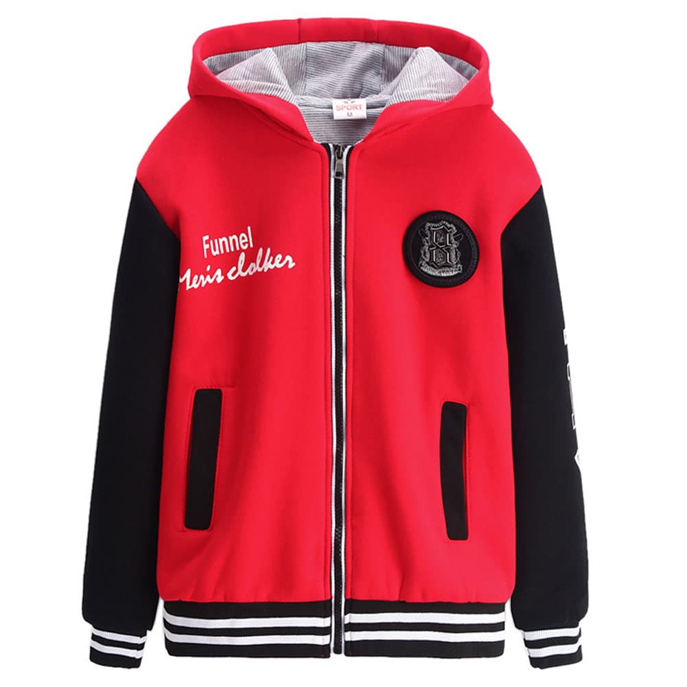 L SERVER Boys Lightweight Hooded Jacket - Zip Up Spring & Fall Outerwear for Kids - Perfect for School, Playdates & Outdoor Adventures