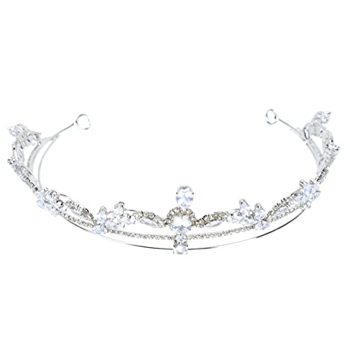 Vintage Rhinestone Bridal Hairpiece - Elegant Wedding Headdress with Zircon Crystals for Women | Perfect for Bridal Accessories, Vintage Themed Weddings & Special Occasions