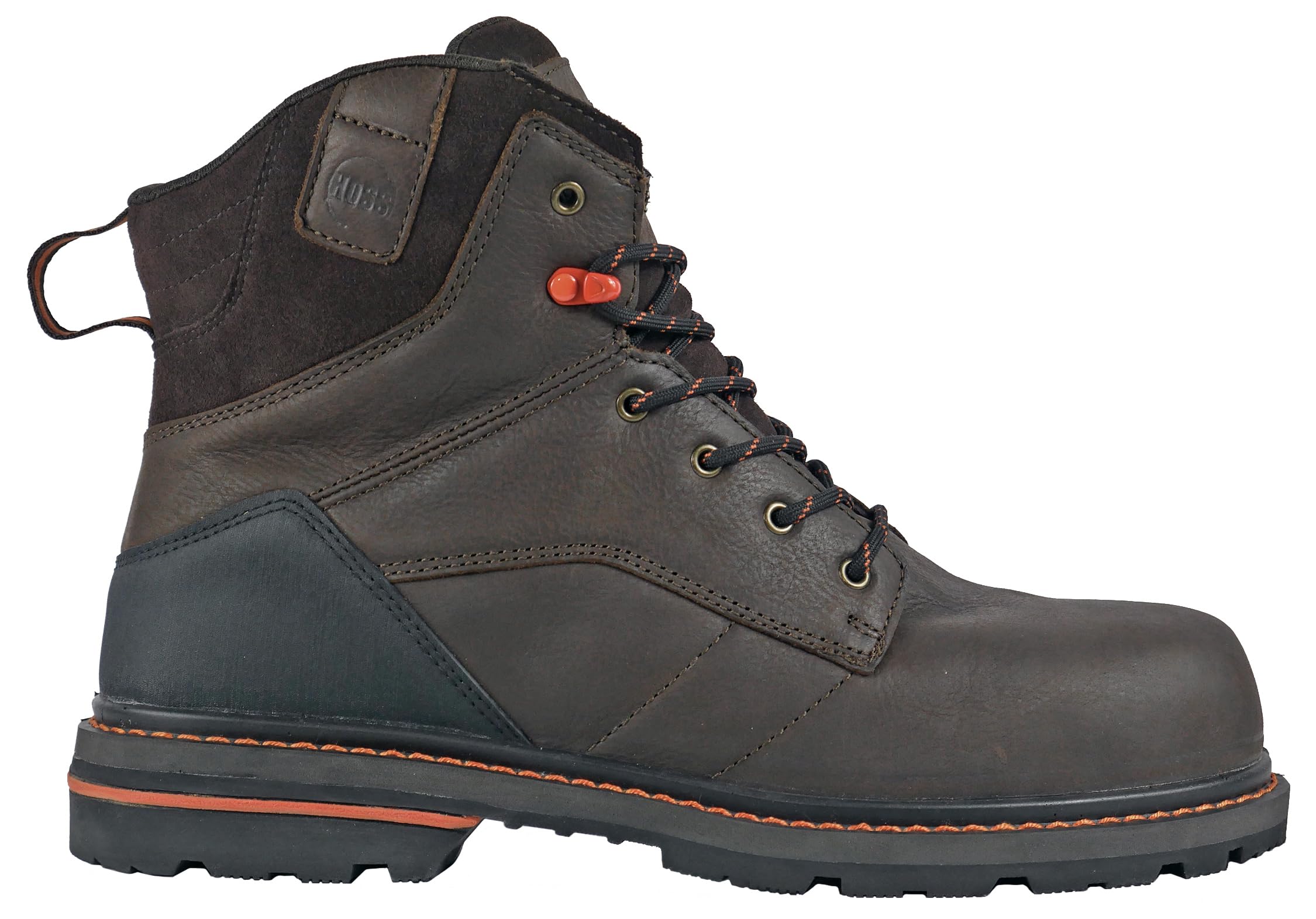Carson 6 Inch Composite Safety Toe Work Boots for Men - Big Sizes (10-15) - Lightweight & Comfortable for Construction, Warehouse & Outdoor Work
