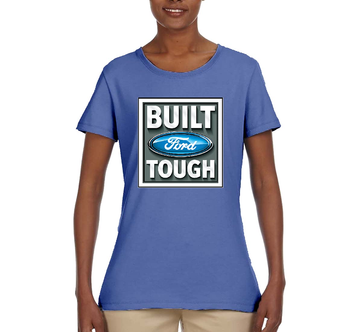 Official Licensed Ford Mustang Shelby Graphic T-Shirt for Women | Classic Cars & Trucks Collection | Built Ford Tough Apparel | Casual Wear & Car Enthusiast Gift
