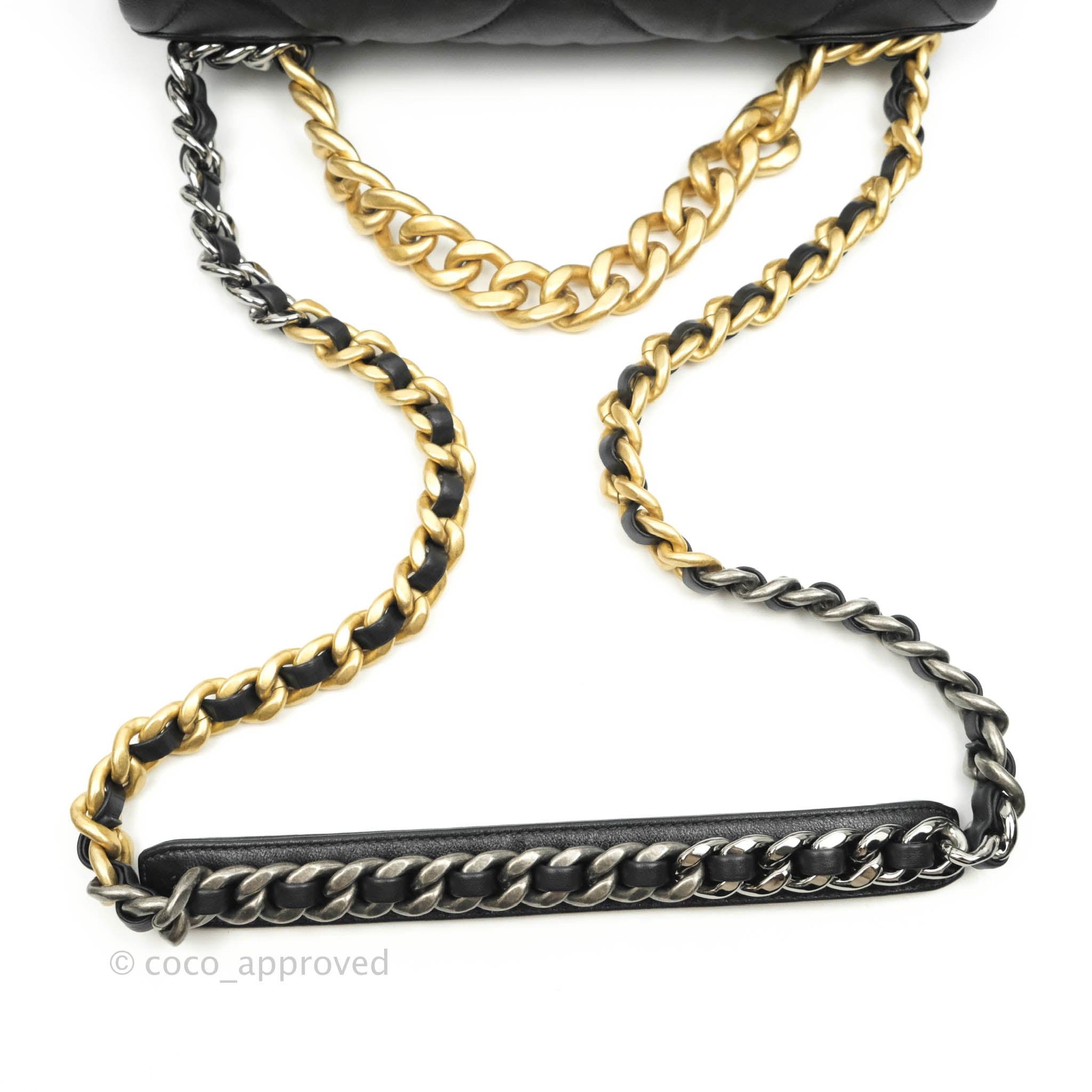 Chanel 19 Medium Flap Bag in Black Goatskin Leather with Mixed Hardware - Perfect for Everyday Luxury & Special Occasions