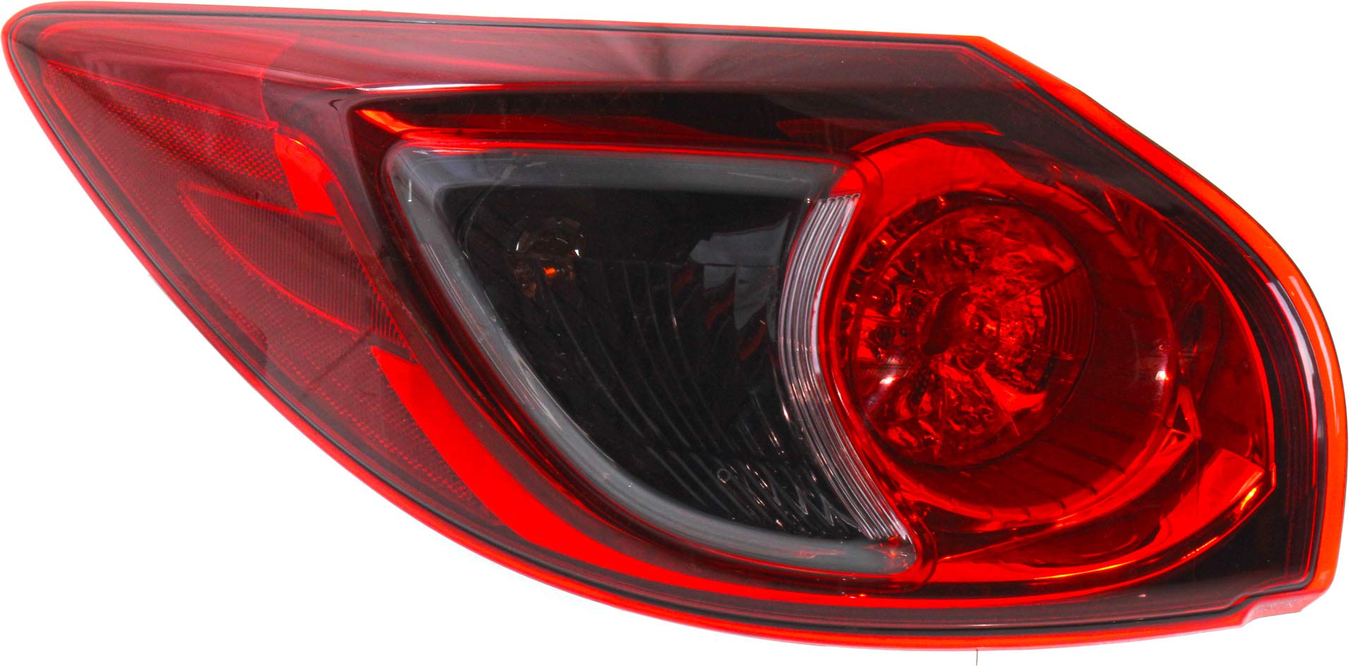 Evan Fischer Driver Side Outer Tail Light Assembly Compatible with 2013-2016 Mazda CX-5 - MA2804111 | Replacement for Broken or Damaged Lights | Perfect for Night Driving and Safety Enhancement