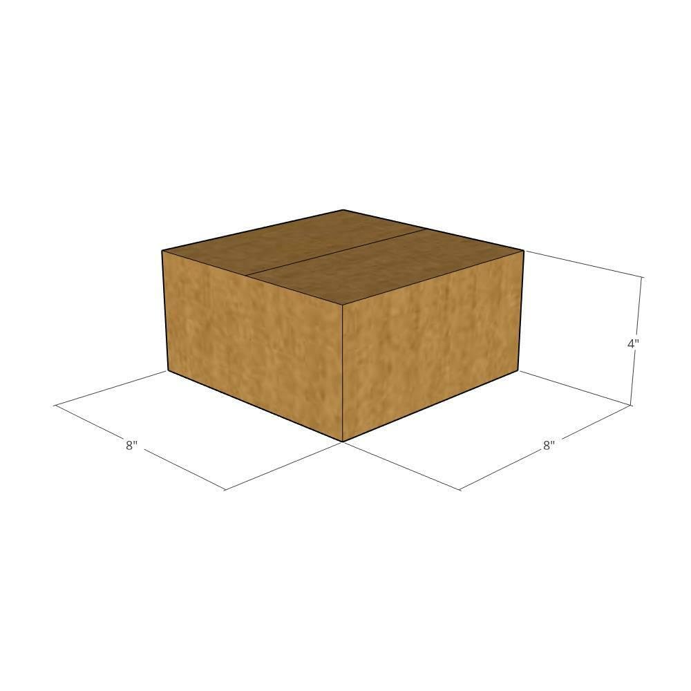 125-Pack 8x8x4 Corrugated Moving Boxes 32 ECT | Heavy Duty Shipping Boxes for Business, Office & Home Use | Perfect for Packing, Storage & Ecommerce Shipping