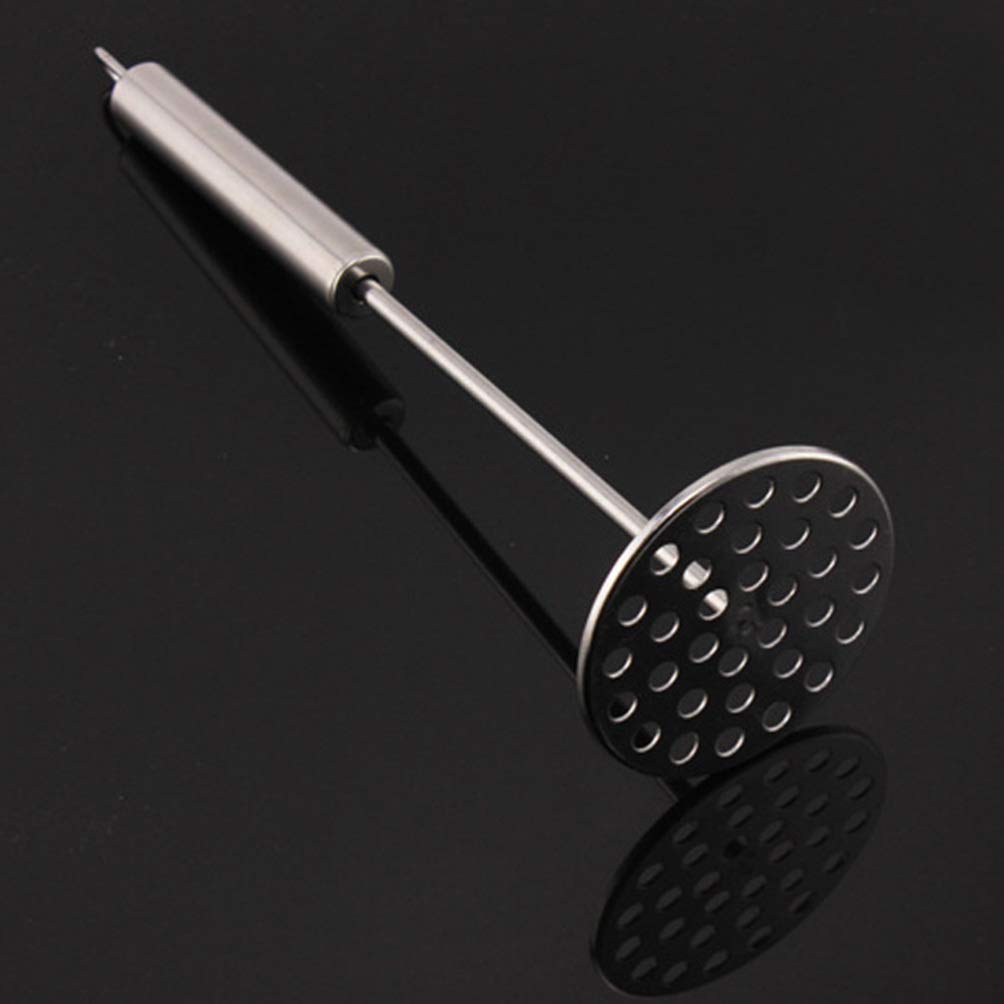 Premium Stainless Steel Baby Food Masher & Potato Ricer - Heavy Duty Bean Squeezer, Garlic Press & Fruit Crusher for Homemade Purees, Mashed Potatoes & Healthy Meals - Ideal for Infants, Cooking & Meal Prep