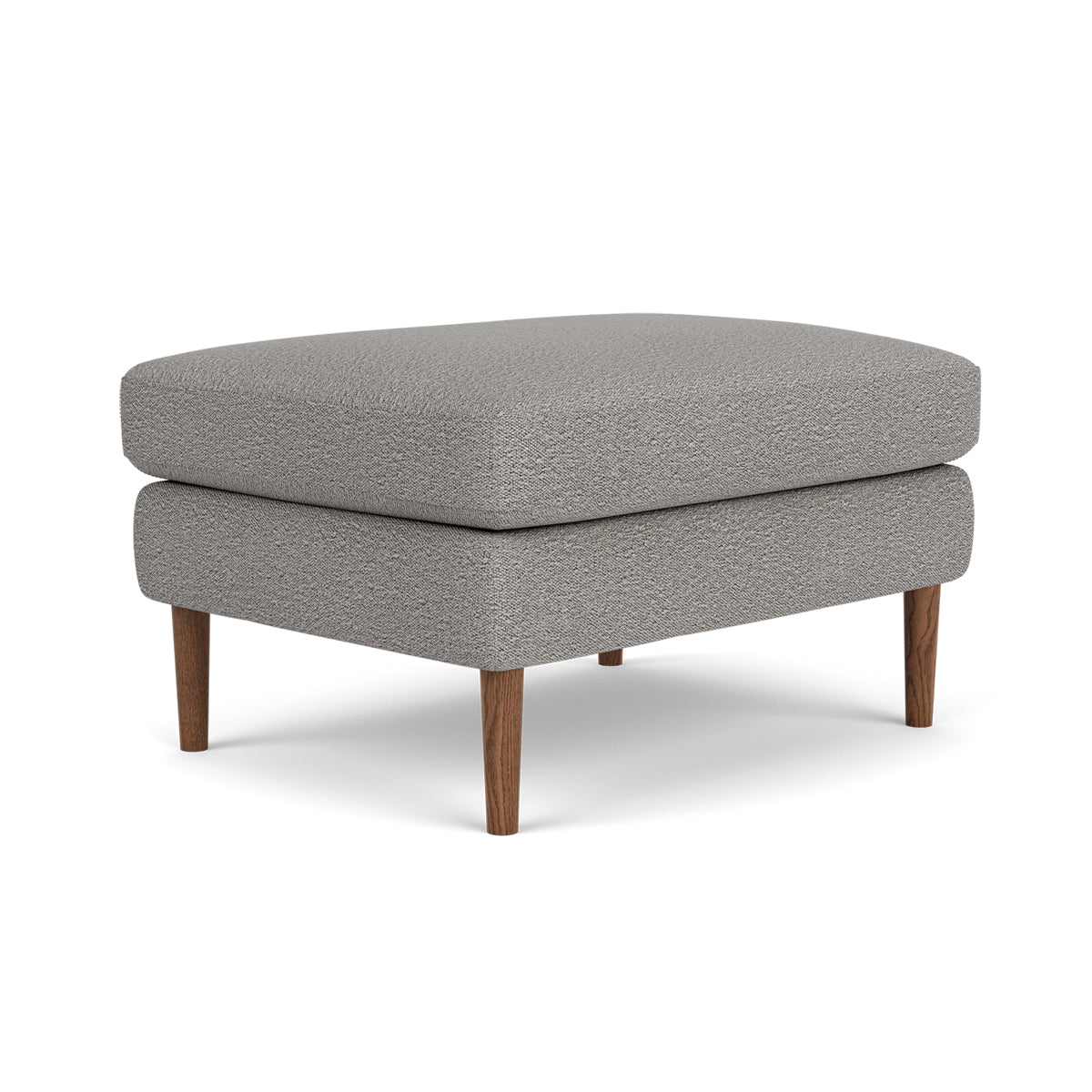 Astha Boucle Ottoman Stool - Round Tufted Pouf with Removable Cover, Modern Footrest for Living Room, Bedroom & Nursery - Soft and Stylish Home Decor Accent