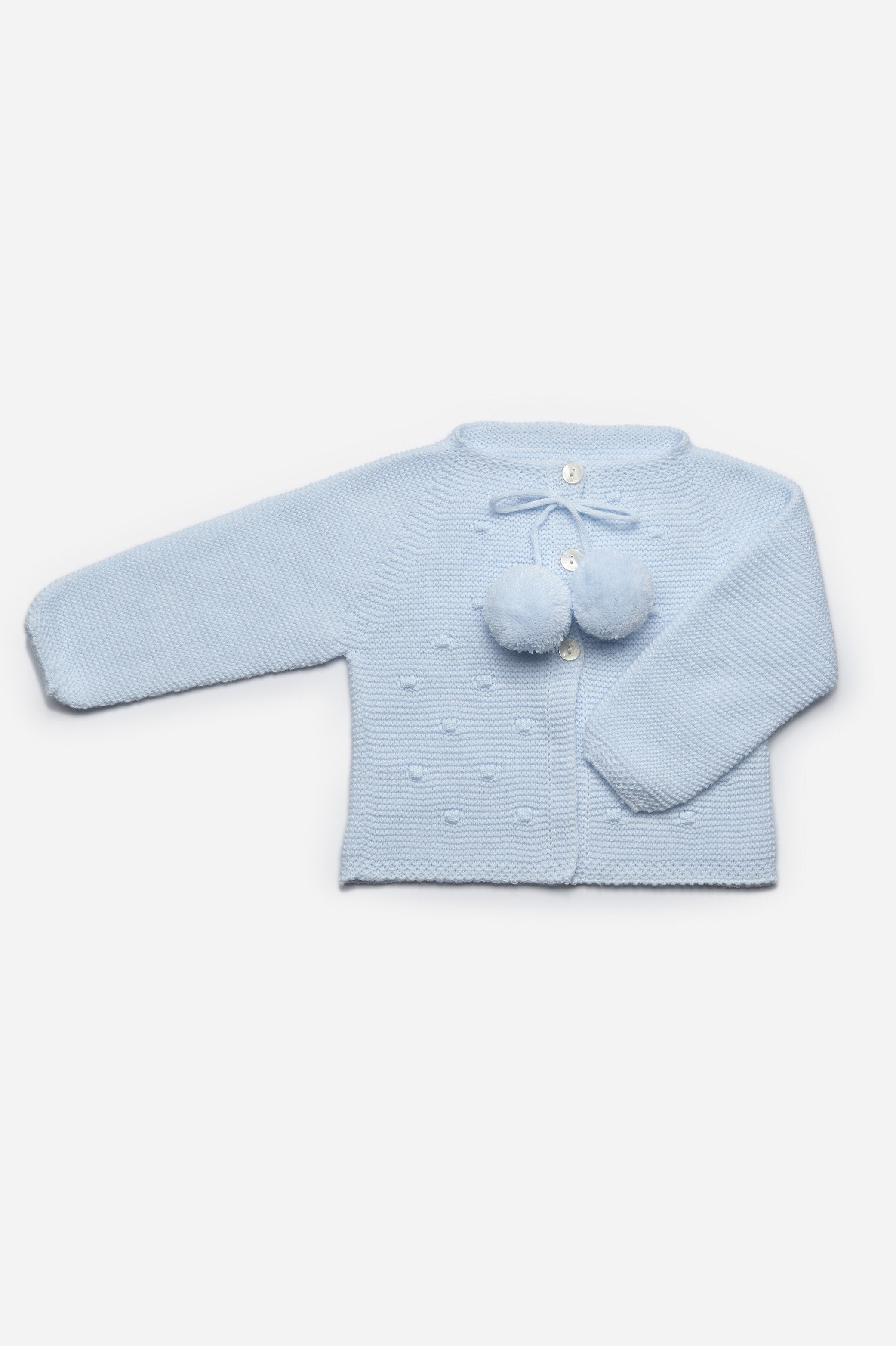 Cozy Knitted Pom Pom Cardigan for Women - Soft Winter Sweater with Cute Pom Poms - Perfect for Casual Outfits, Coffee Dates & Cozy Evenings