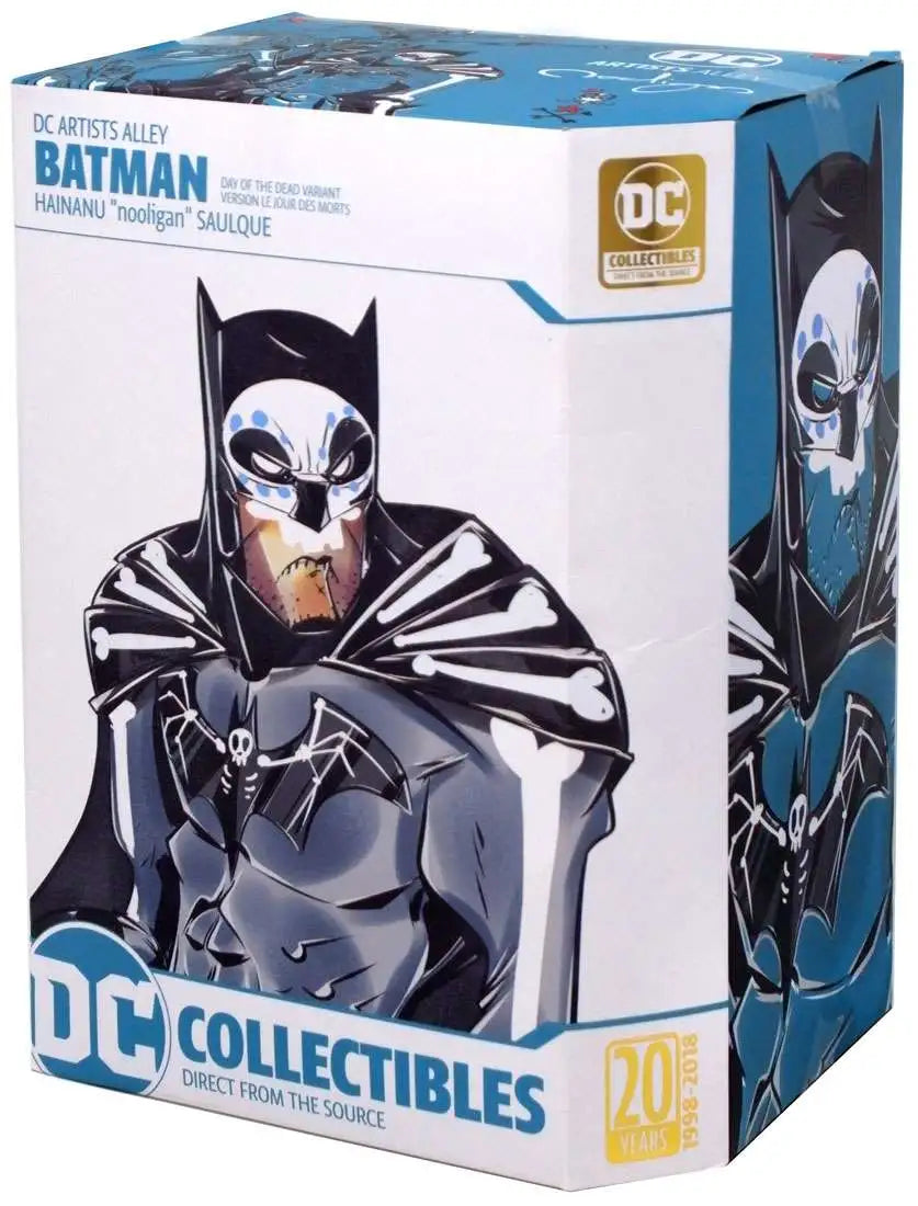 DC Collectibles DC Artists Alley Batman Day of the Dead Variant Hainanu Nooligan Vinyl Figure - Limited Edition Collectible for Comic Fans, Home Decor & Gift for Batman Enthusiasts