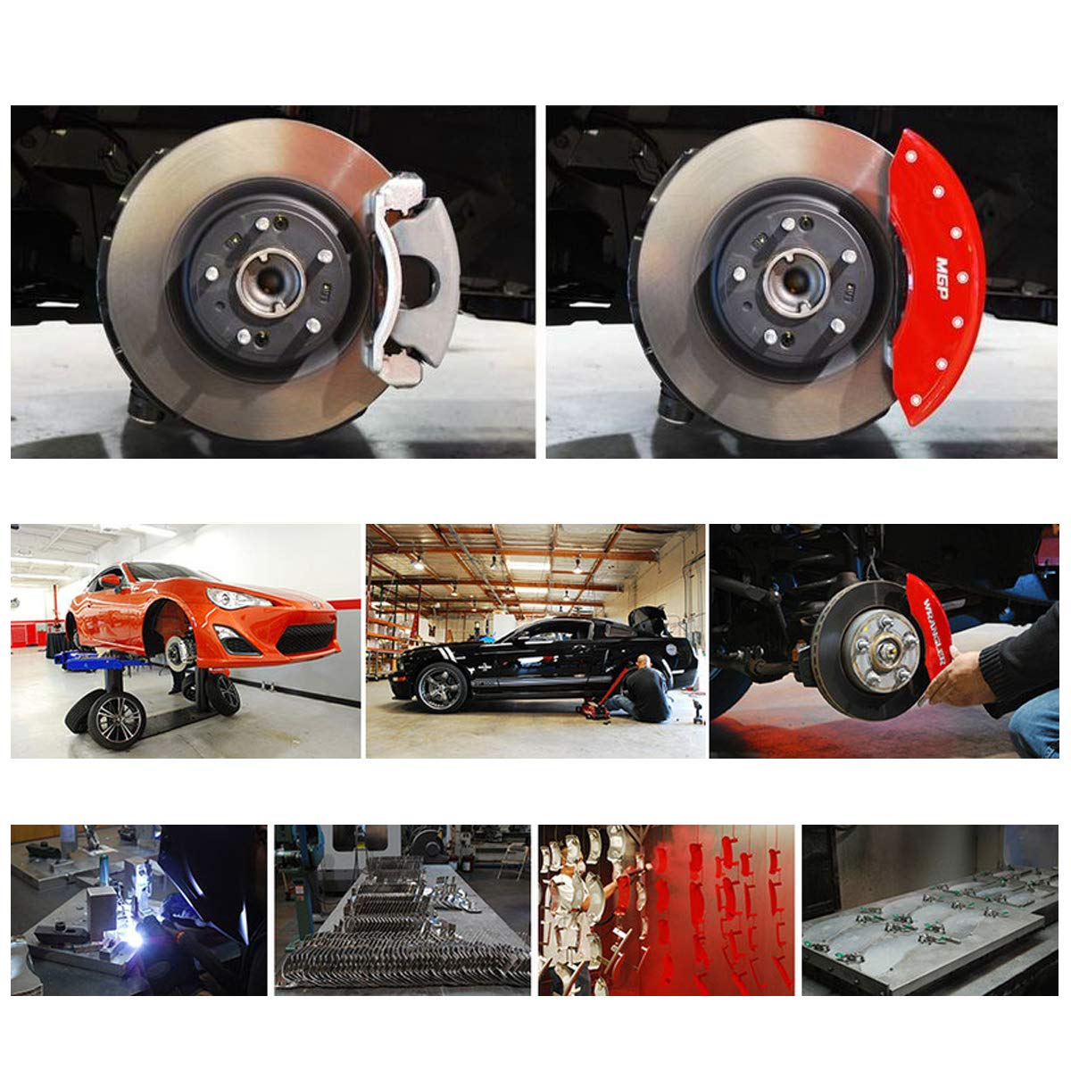High-Performance MGP Caliper Covers for Acura RDX - Red 4-Pack Set | Enhances Brake Aesthetics & Protects Calipers | Perfect for Car Enthusiasts & Custom Builds