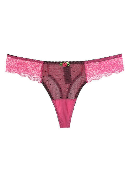 ZASUWA Women's Unique Rose Flower Lace Leopard Print Panties - Sexy & Comfortable Underwear for Date Night & Special Occasions