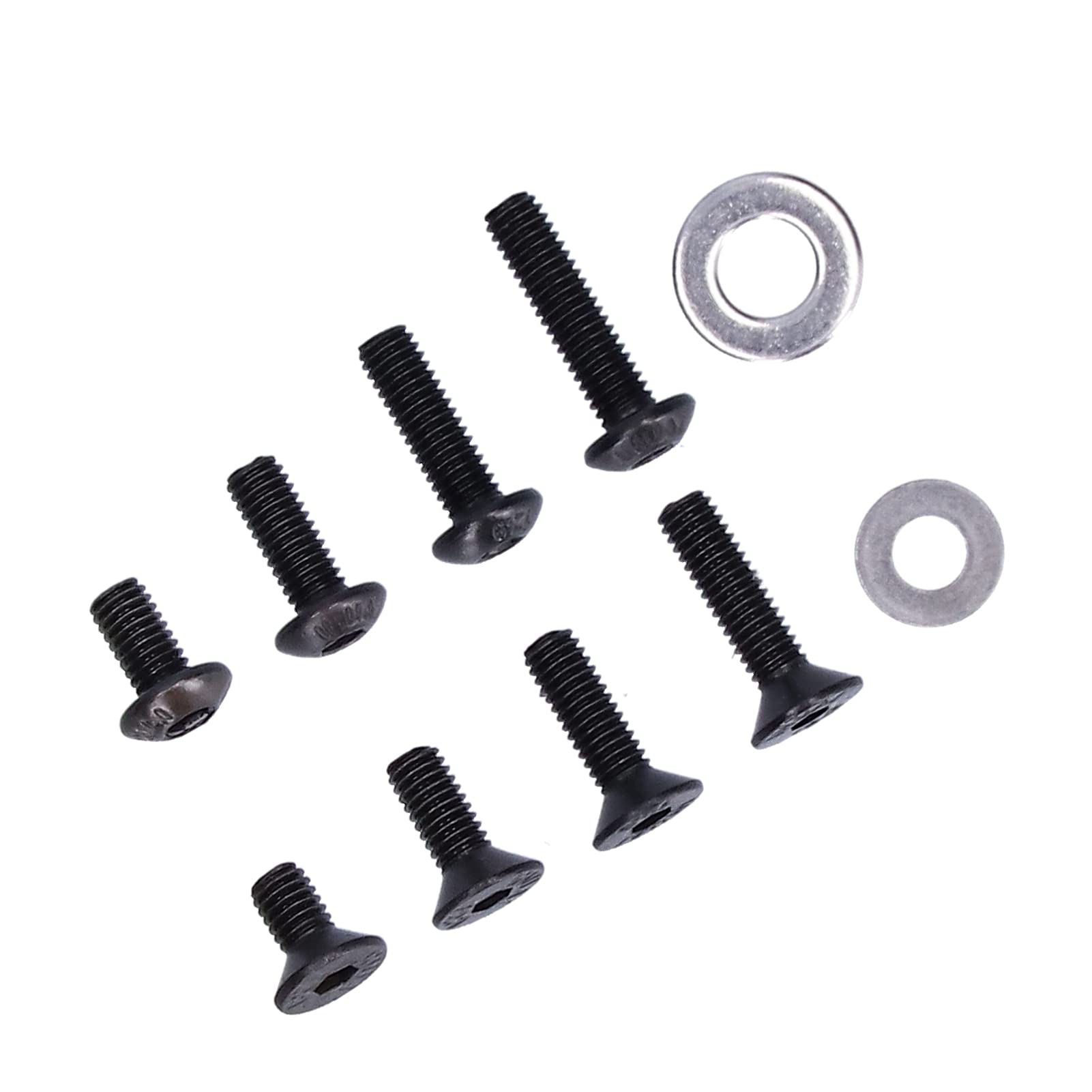 M3 Countersunk Screws Assortment Kit - 240Pcs Hex Socket Head Screws with 120Pcs Washers | Hardware Fasteners for Mechanical Repair, Electronics Disassembly & DIY Projects | Perfect for Furniture Assembly, Automotive Maintenance & Home Improvement
