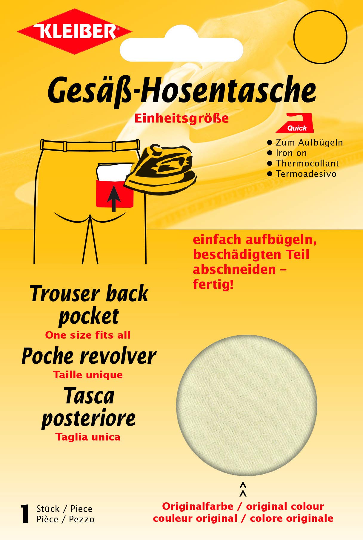 Quick Repair Back Trouser Pocket Replacement - Durable Denim & Fabric Patch for Jeans & Pants - Perfect for DIY Clothing Fixes & Emergency Repairs
