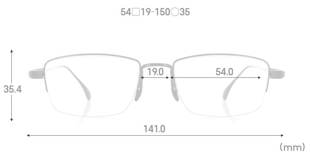 JINS SABAE IPPITSU Half Rim Glasses - Stylish & Lightweight Eyewear for Men & Women - Perfect for Reading, Working & Daily Use