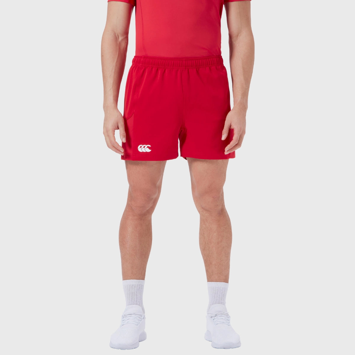 Canterbury Men's Advantage Rugby Shorts 2.0 - Breathable Quick-Dry Athletic Shorts for Rugby Training & Matches - Red