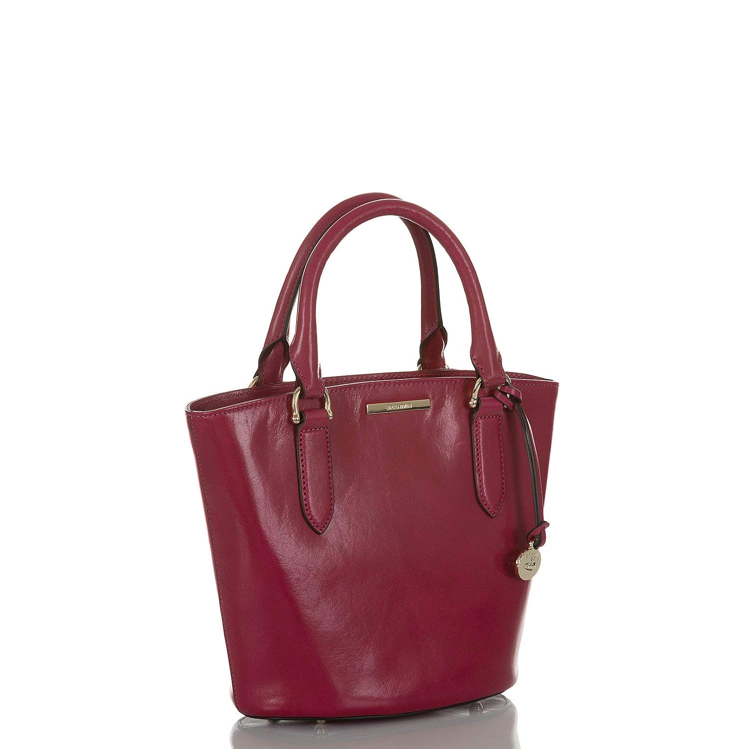 BRAHMIN Small Bowie Shoulder Bag in Fuchsia - Stylish Crossbody Purse for Women, Perfect for Work, Travel, and Everyday Use