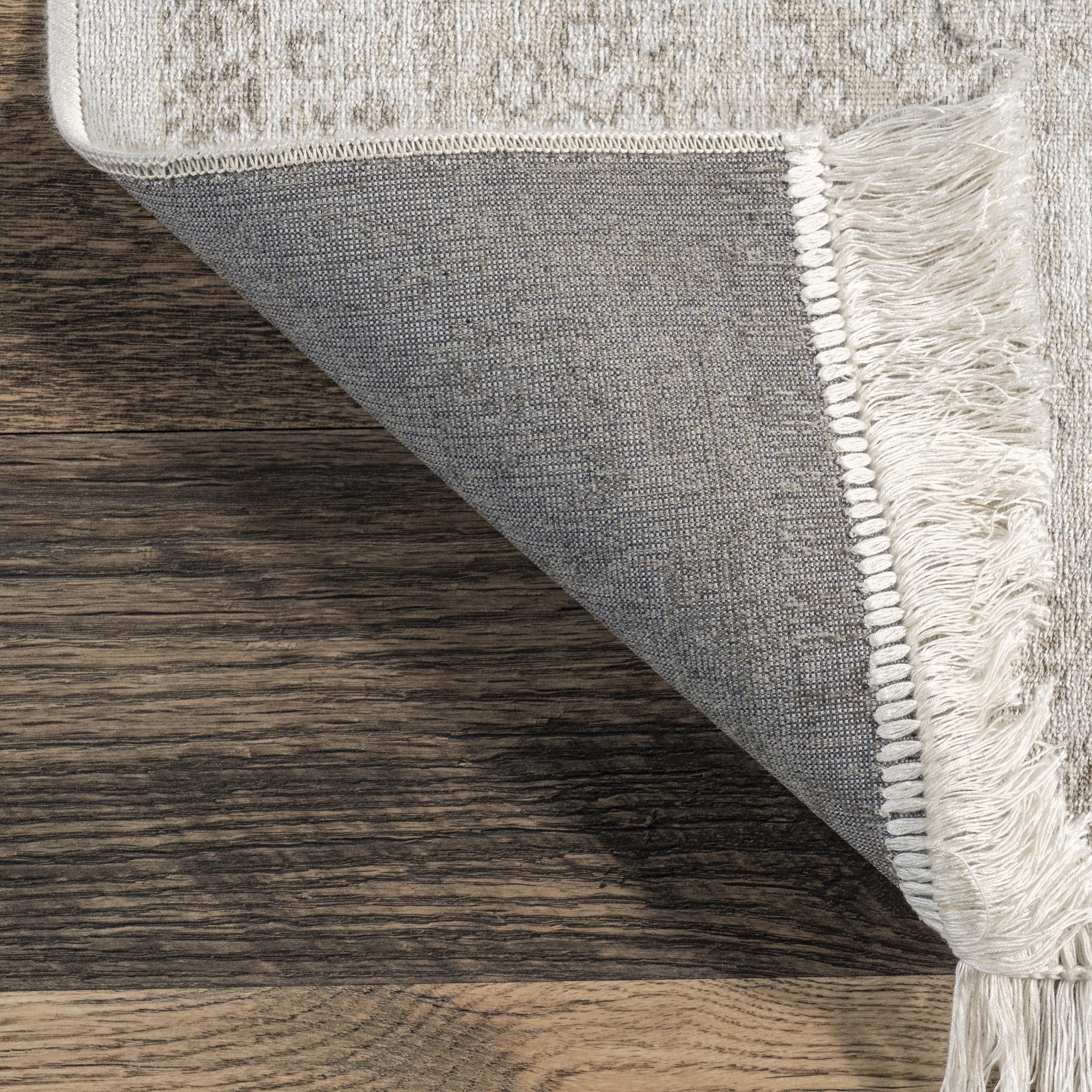 nuLOOM Cantrell Medallion 8x10 Area Rug - Soft Ivory/Beige Modern Rug for Living Room, Bedroom, Dining Room & Kitchen - Perfect for Home Decor, Office & High Traffic Areas