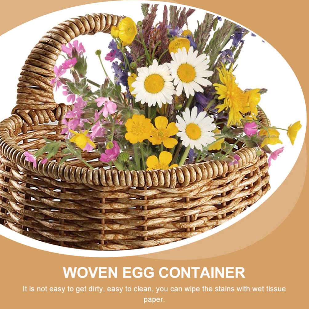 Plastic Woven Wall-Mounted Storage Basket - Garlic Ginger Egg Organizer for Kitchen, Pantry & Bathroom | Space-Saving Household Storage Solution