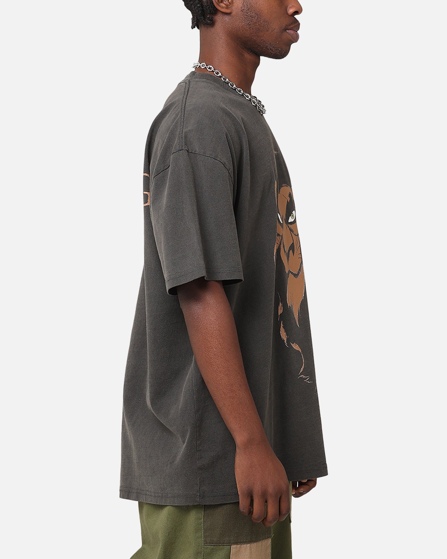 Disney The Lion King Scar Heavyweight T-Shirt - Black Wash - Vintage American Thrift Style - Perfect for Cosplay, Halloween, and Disney Fans
