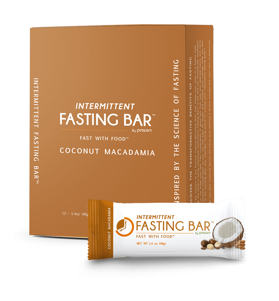 Prolon Life Fast Bar - Healthy Intermittent Fasting Snack Bars for Weight Loss & Energy - Perfect for Work, Travel & Fitness Routine