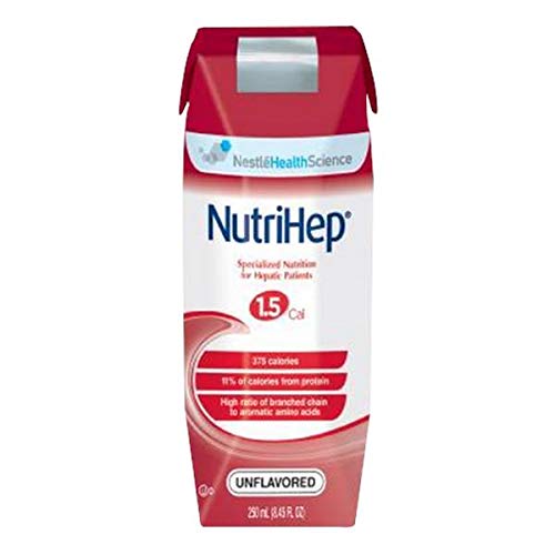 Nestle Nutrihep Enteral Nutrition 250ml Can - High Protein Liquid Meal Replacement for Adults & Seniors - Ideal for Tube Feeding, Post-Surgery Recovery & Dietary Supplement