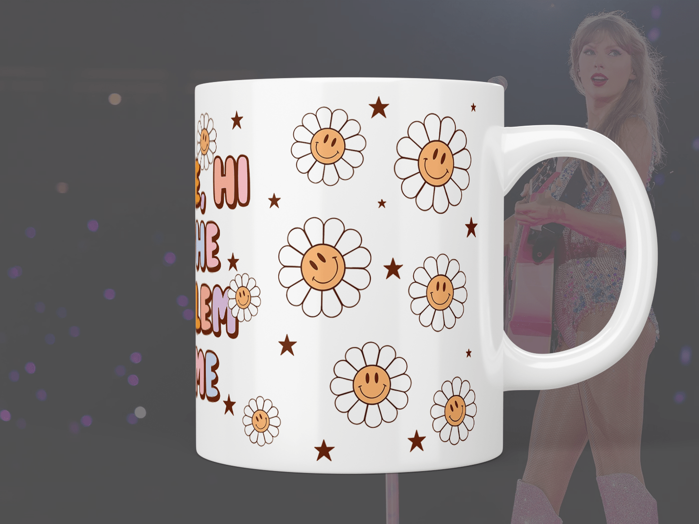 Taylor Swift Anti Hero Mug - 'It's Me, Hi, I'm The Problem' Lyrics Coffee Cup - Perfect Gift for Swifties & Music Fans - Office, Home & Coffee Shop Use
